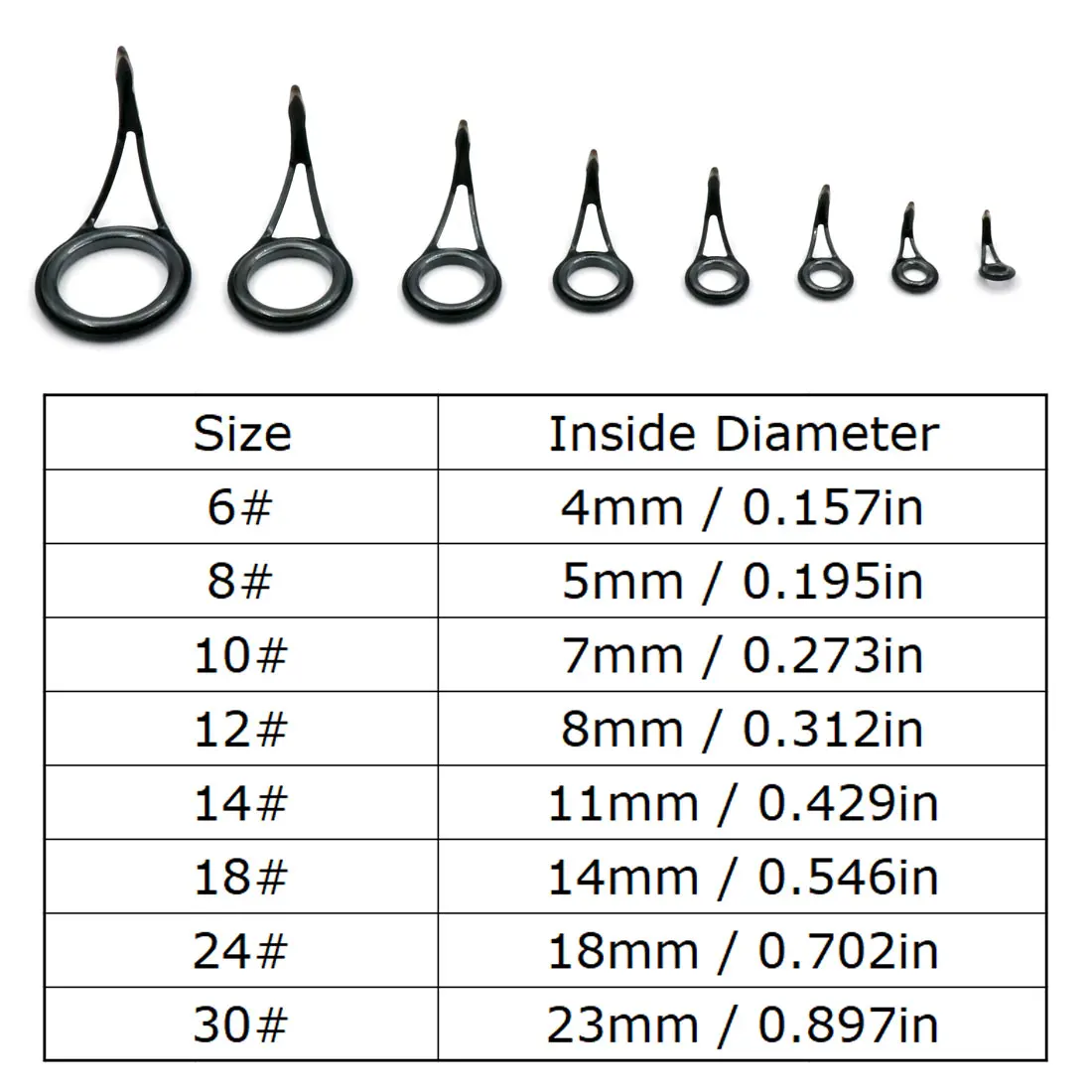 8~105Pcs Spinning Fishing Rod Guide Telescopic Rod Repair Kit