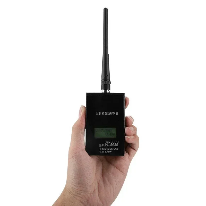 JK-560S Walkie-talkie Frequency Counter Detector Reader 1-30w 100-520mhz CTCSS/DCS Meter Power Measurement JK560S Transmission