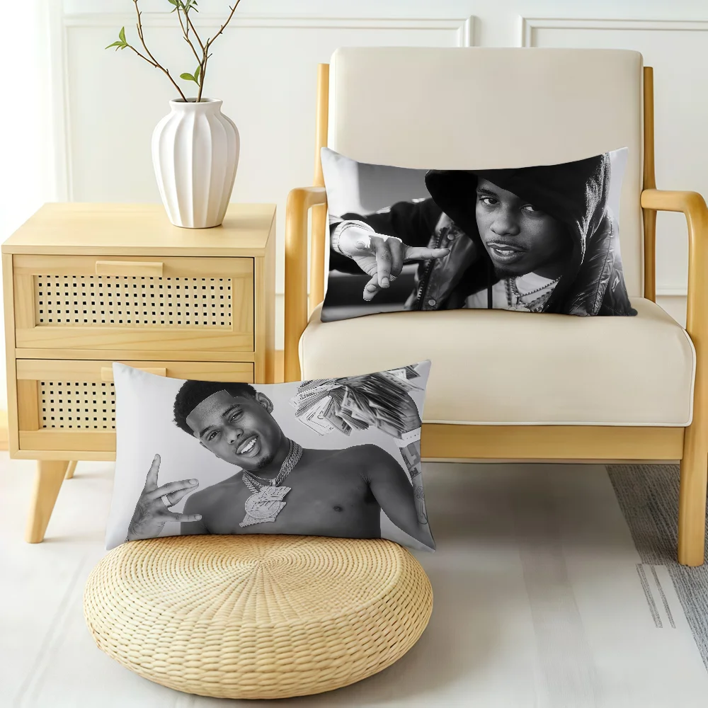 Rapper Pooh S-Shiesty Cushion Cover Hit Product Home Sofa Living Room Double-sided Soft Decorative Pillow Cover