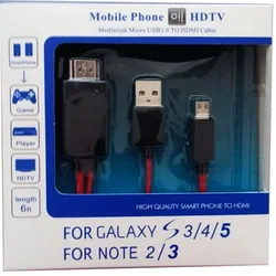 AIRSKY HDTV Adapter for MHL Kit Micro HDMI USB Type Samsung Galaxy S5 Note 3 Moblie Phone HD Link 11 Pin Remote Control Android