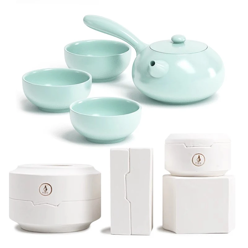 

Ceramic Plaster Mold Chinese Kungfu Teapot Container Tea Cup Gypsum Moulds for Diy Clay Pottery Tools Supplies