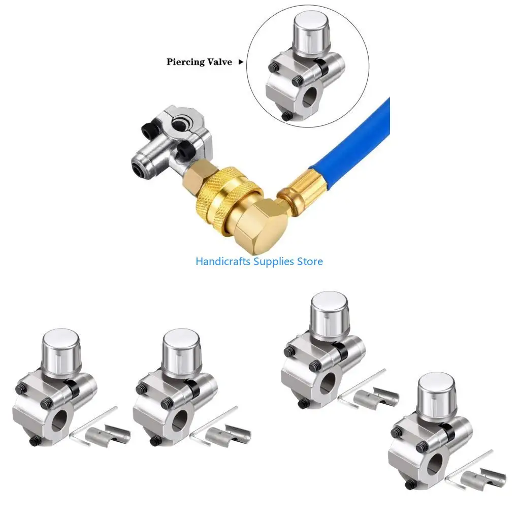 R1WA Piercing Adapter with Spanner Line Tap Faucet Adapter Zinc Alloy Piercing