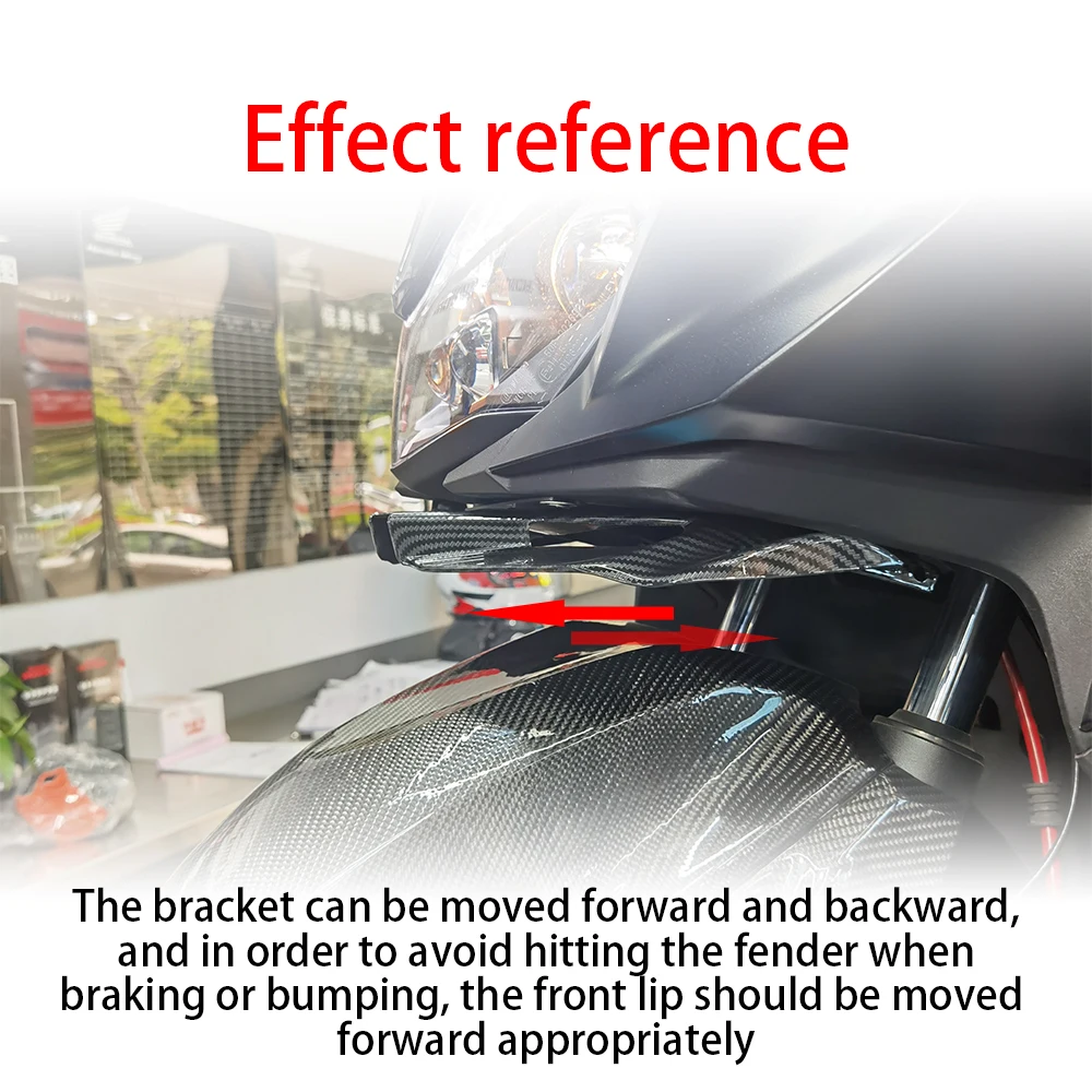 Para honda para força 350 2021 2022-2025 2024 125 2023-2024 motocicleta frente carenagem winglets aerodinâmica asa lateral spoiler