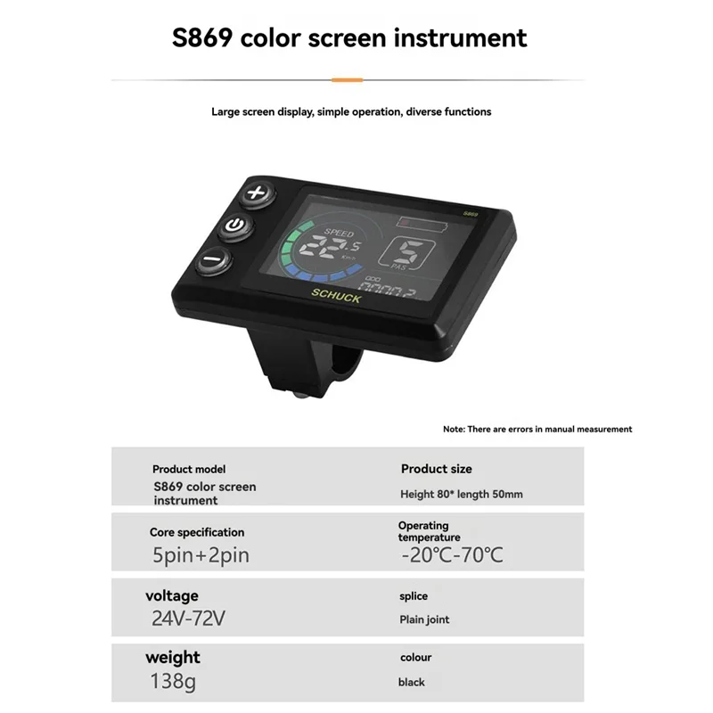 

NALFI-Electric Bicycle Kit With 3 Mode Sinewave Controller 36V 48V 30A With S869 LCD Display And Thumb Throttle For Ebike