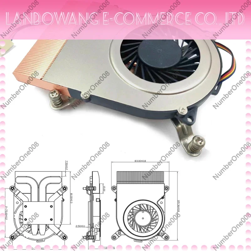 18mm Low Profile CPU Cooler Copper Base Dual Heat Pipes Side Blower PWM Fan for LGA 1200 115x ITX HTPC