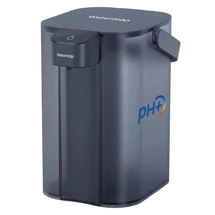 

Щелочный электрический фильтр для воды, кувшин, перезаряжаемый диспенсер для воды, мгновенный, 200 галлонов, 15 чашек, столешница, система NSF/ANSI 42, красный