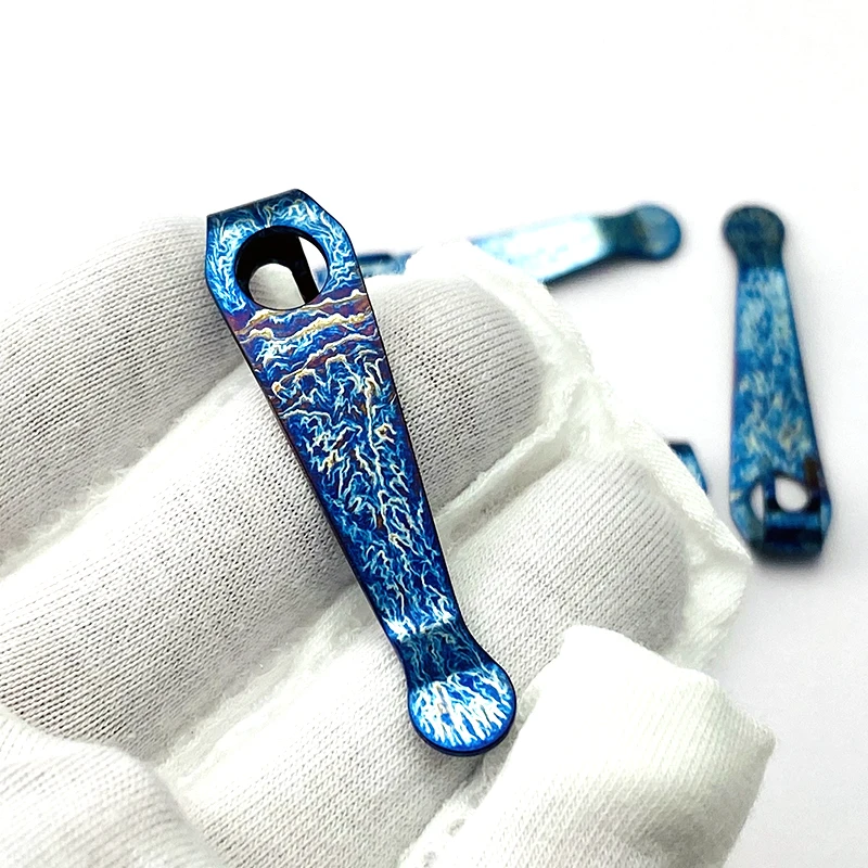 1piece Anodization Titanium Lightweight Pocket Back Clips Waist Clip for Para 3 Folding Knife Pocket Clips