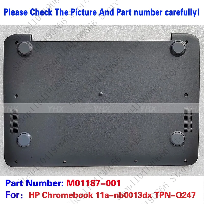 

Notebook computer components New M01187-001 For HP Chromebook 11a-nb0013dx TPN-Q247 Lower Bottom Base C Cover.