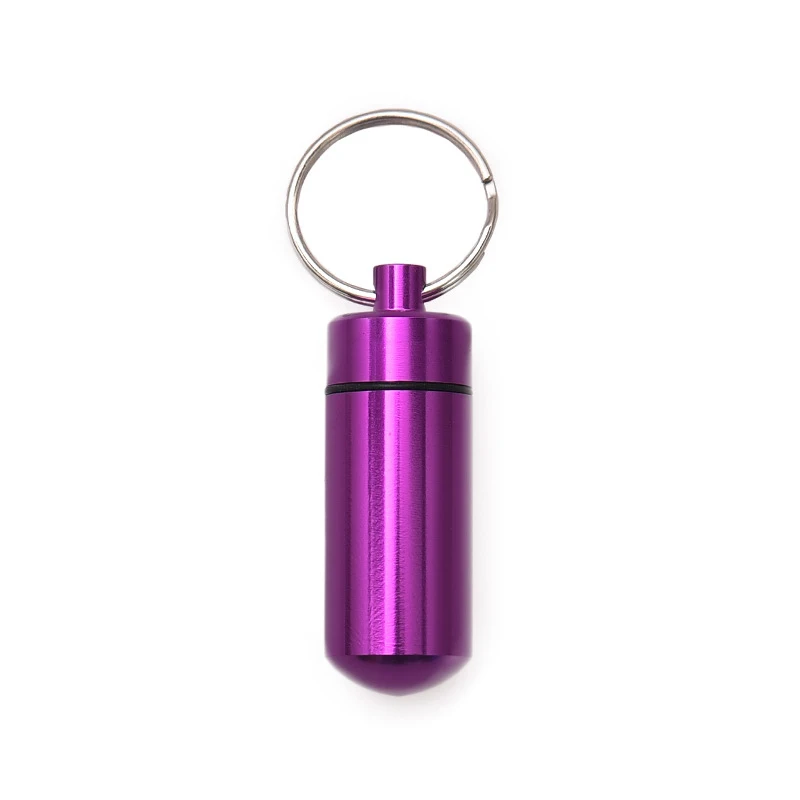 Metal Original Mini Small Pillbox Keychain For Medicines Pocket Pharmacy Pill Box Waterproof Portable Travel Container