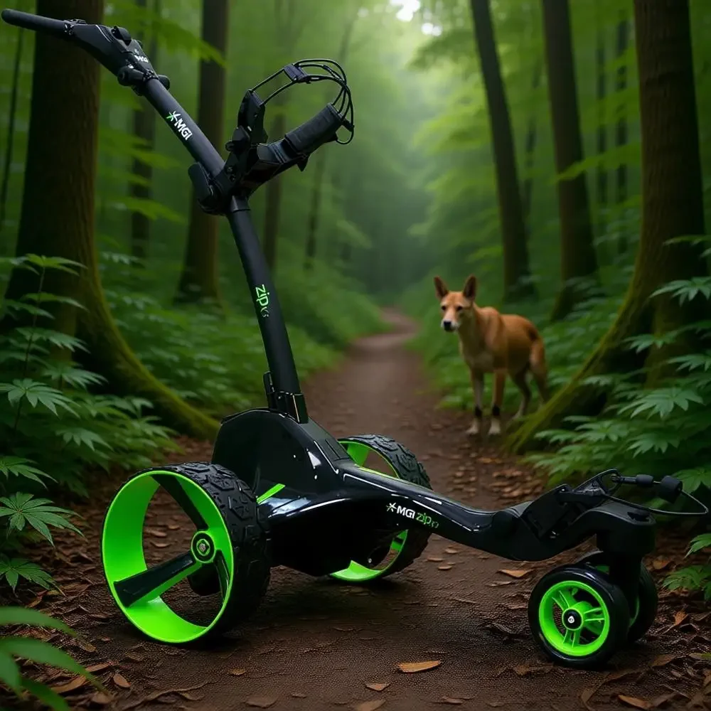 

Electric Golf Cart with 36V Battery, Beverage Holder, Umbrella, and GPS - X5 Model