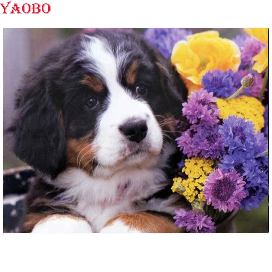 New DIY Diamond Painting Bernese Mountain Dog Cute Pet icon Cross Stitch patterns beads Embroidery kits Mosaic Decoration Crafts