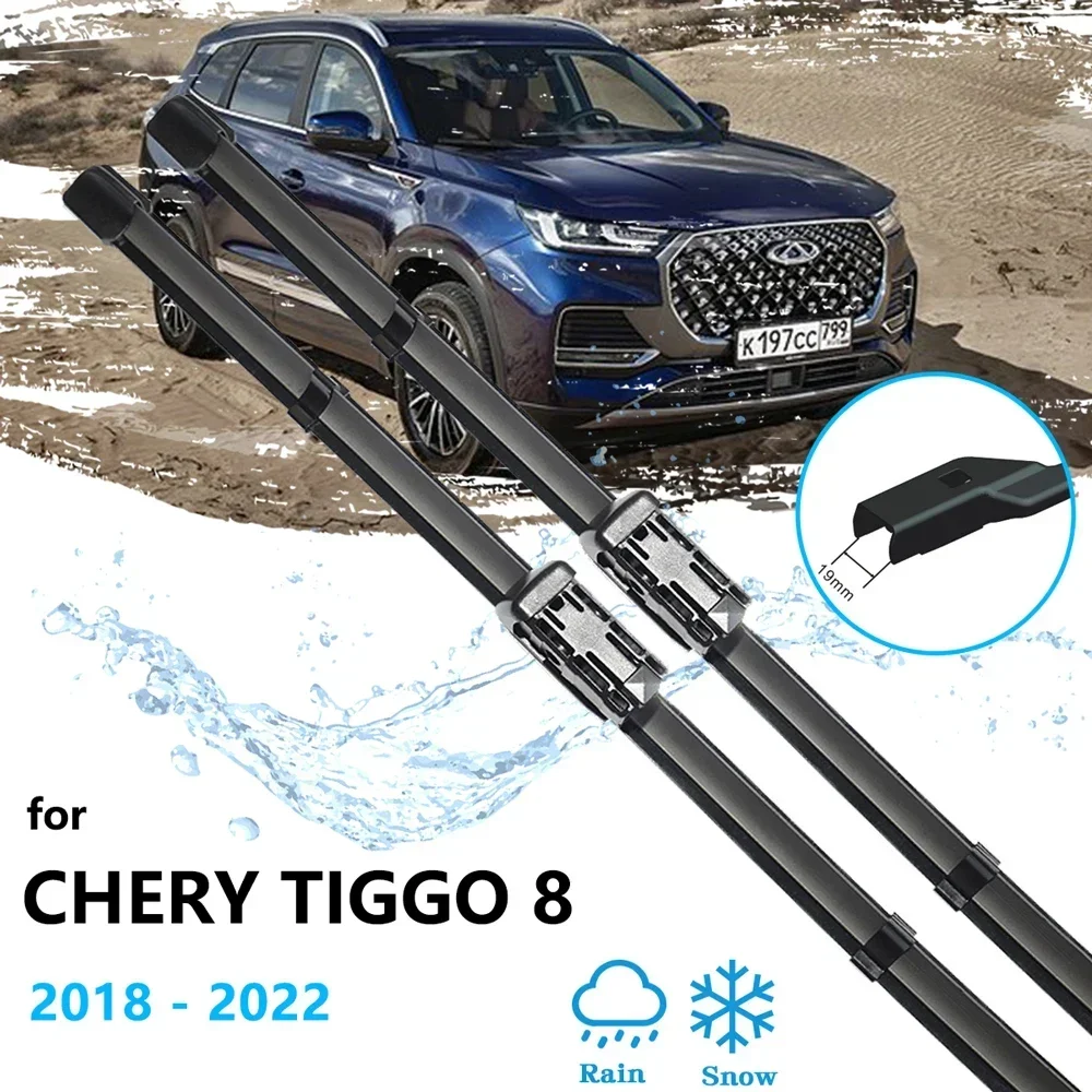 For Chery Tiggo 8 Skytour 2018 2019 2020 2021 2022 Car Front Wiper Blades Brushes Arm Cutter Cleaning Accessories High Quality