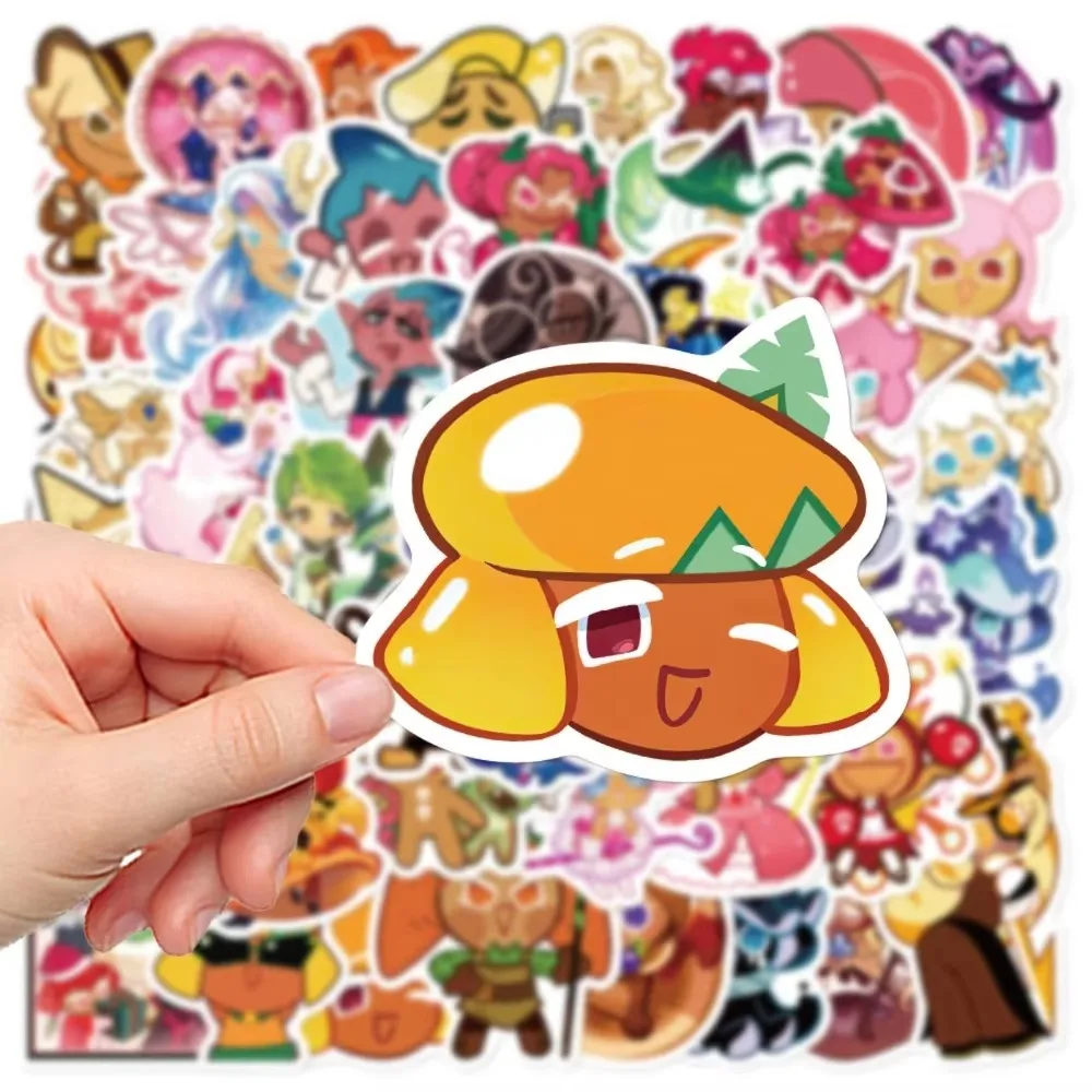 50PCS Cartoon Cute Cookie Run Kingdom Graffiti Creative Sticker Toy Skateboard Guitar Computer Desk Decoration Gift