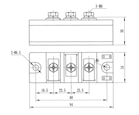 Rectifier control module : ZXQ200-12 200A 1200V / ZXQ200-16 ZXQ160-12 1200V