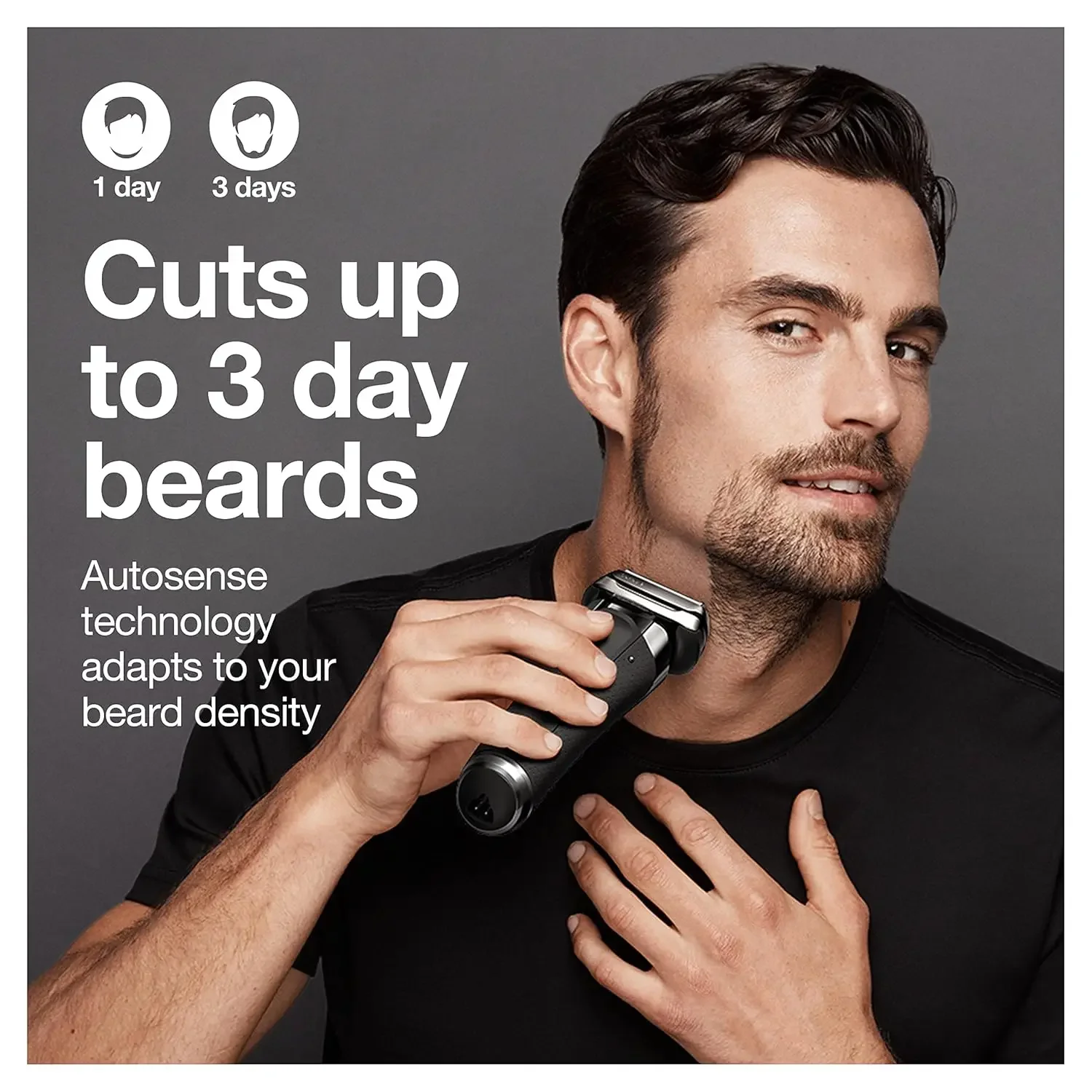 男性用の精密ひげトリマー付き電気かみそり,充電式,ウェットおよびドライ,ホイルシェーバー,クリーニングおよび充電ステーション,旅行