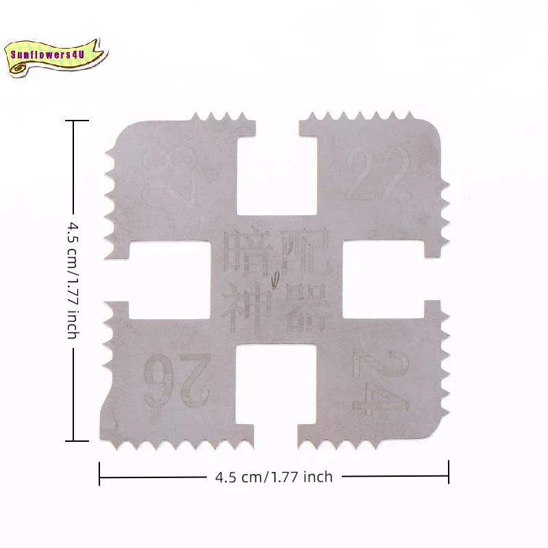 2 In 1 2nd Gen Dark Matching Gear Pitch Marking Device High Precision Auxiliary Tool for Motorcycle & Bicycle Repair