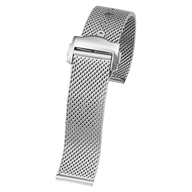 20mm Stainless Steel Watch Band for Omega Seamaster 300 007 No Time to Die | Milanese Mesh Bracelet Replacement