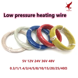 5V 12V 24V 36V 48V low voltage heating wire electric heating blanket car heating seat cable