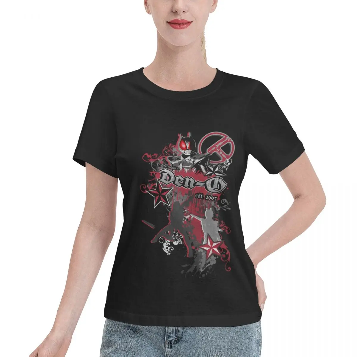 Must Have Kamen Rider Den-O Street Style Design Women's T-shirt Layering Top Women T-Shirt