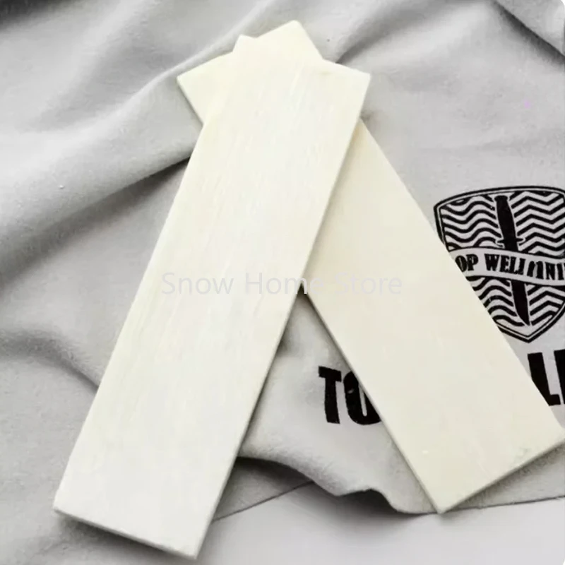 Bone Shank Pocket Knife Blank Blanks Escala Slab Folding Slab Material Faça Você Mesmo Ossos Pcs