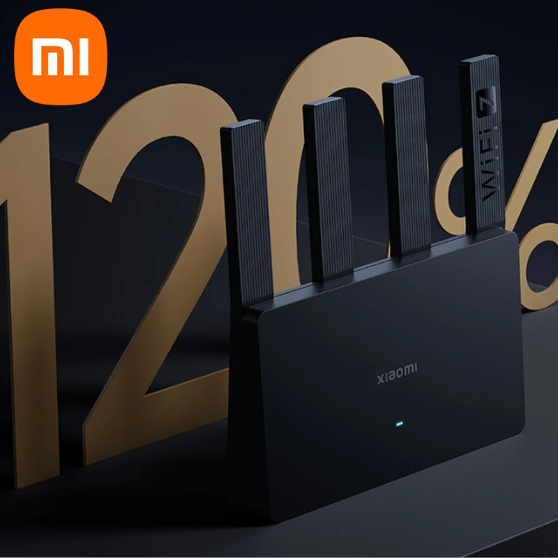 Xiaomi Router BE3600 (Black) Wi-Fi 7 3600M MLO OFDMA 4K QAM Dual Band 5G IPTV Mesh IoT Game Children's Internet Management
