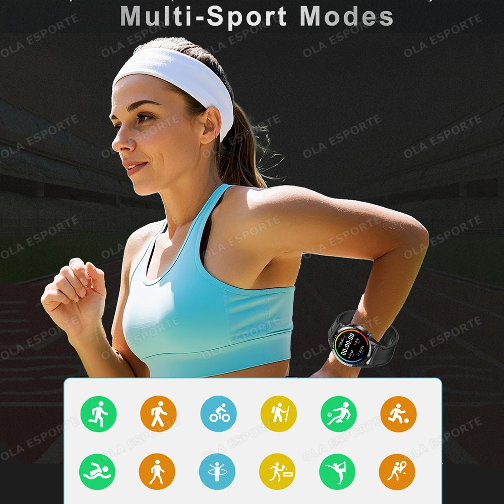 ECG + PPG بلوتوث دعوة ساعة ذكية الرجال الليزر الصحة ضغط الدم اللياقة البدنية الساعات الرياضية رجل رياضي مقاوم للماء Smartwatch + صندوق #5