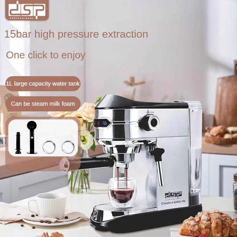 Small Home Espresso Machine Semi-automatic Espresso Machine Multi-function Steam Milk Frothing Wand Portable Coffee Maker