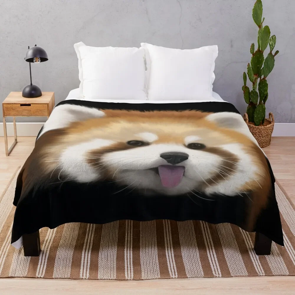 

Cute Red Panda Throw Blanket Nap Extra Large Throw Thermal manga Blankets