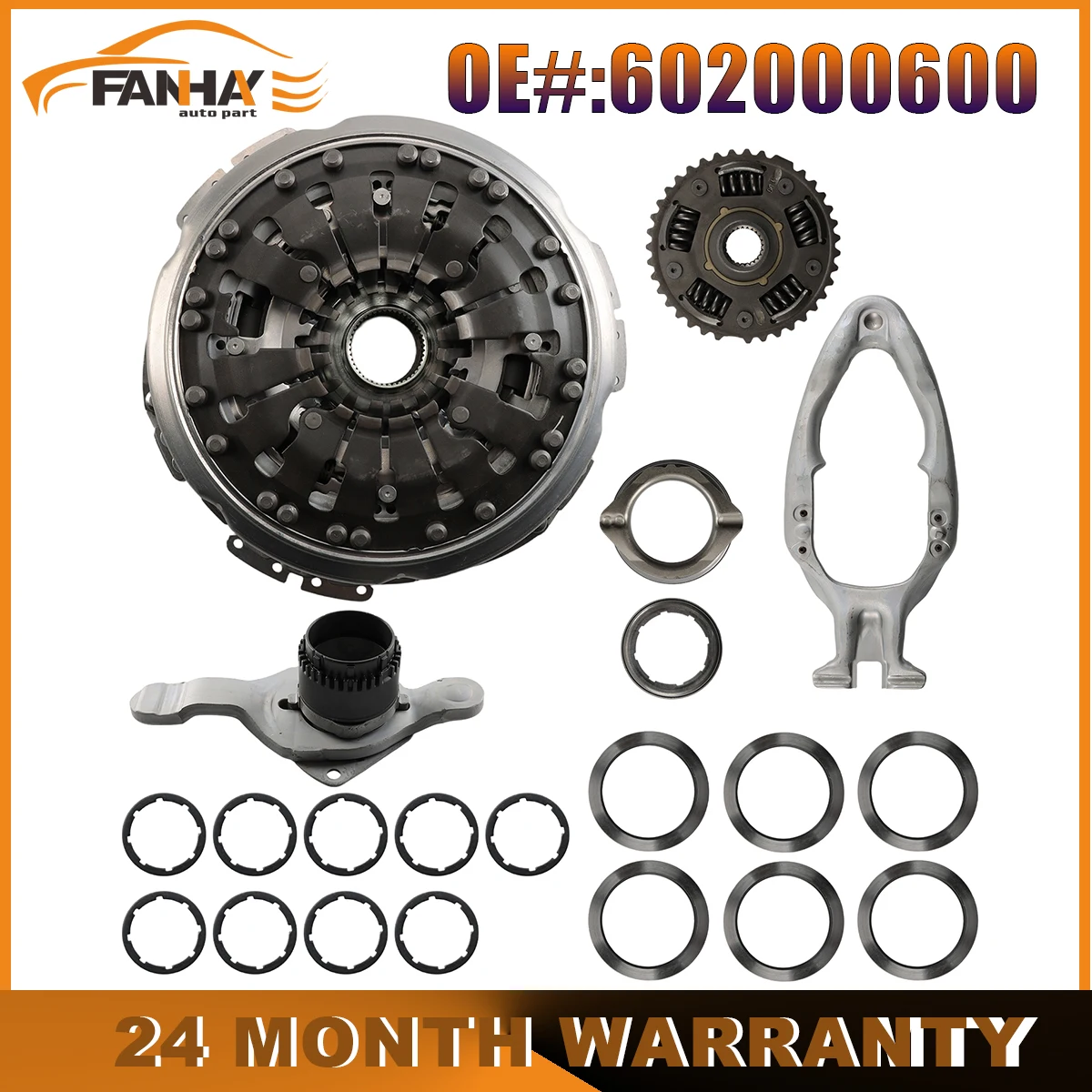 

Комплект сцепления 7DSG 602000600 для Audi A1, A3, Q2, TT L4 1.4L, 1.8L, Seat Altea, Ateca, Ibiza, Leon, Toledo, VW Golf, Polo TSI, GTI 0AM141017BB