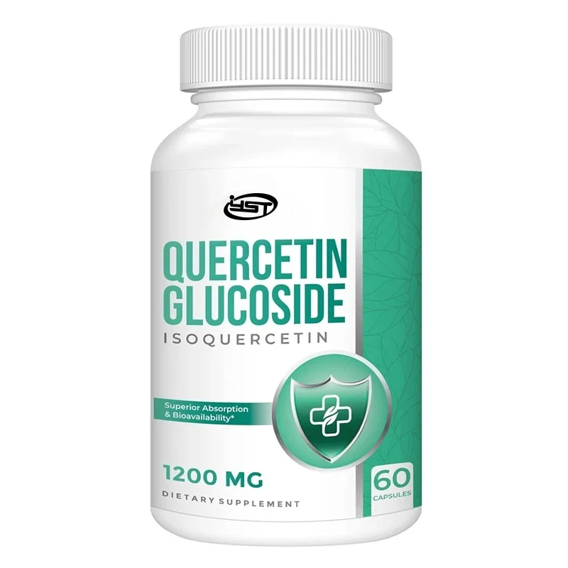 Image of 1200 mg Quercetin Glucose 6-fache Bioverfügbarkeit 60 vegetarische Kapseln mit schwarzem Pfefferextrakt und Rutin für hohe Absorption