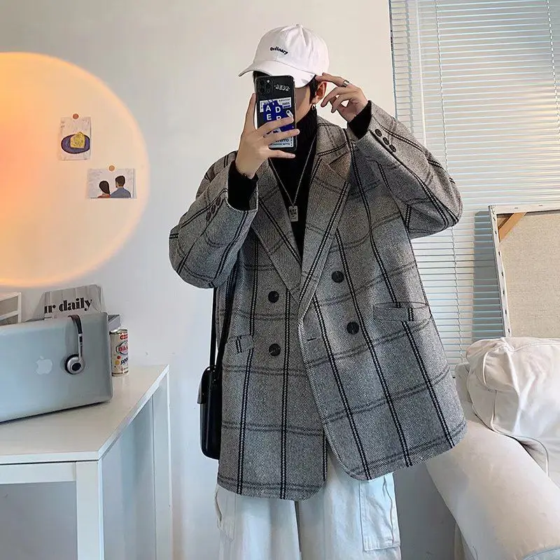 

Wool Blend Wrap Coat Mans Design Decorated Simple Inside Hemmed Backing Cocktail Evening Holiday Travel Outdoor Indoor Activity