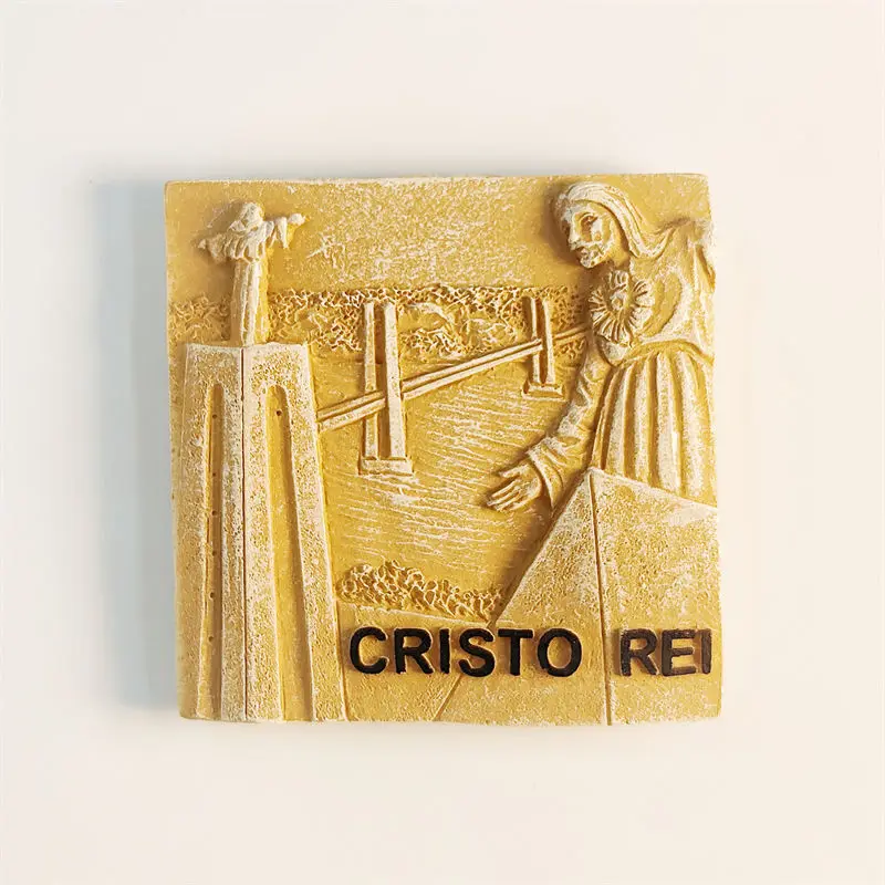 Cristo Rei Ímã de geladeira Adesivo de resina Lisboa Portugal Lembrança
