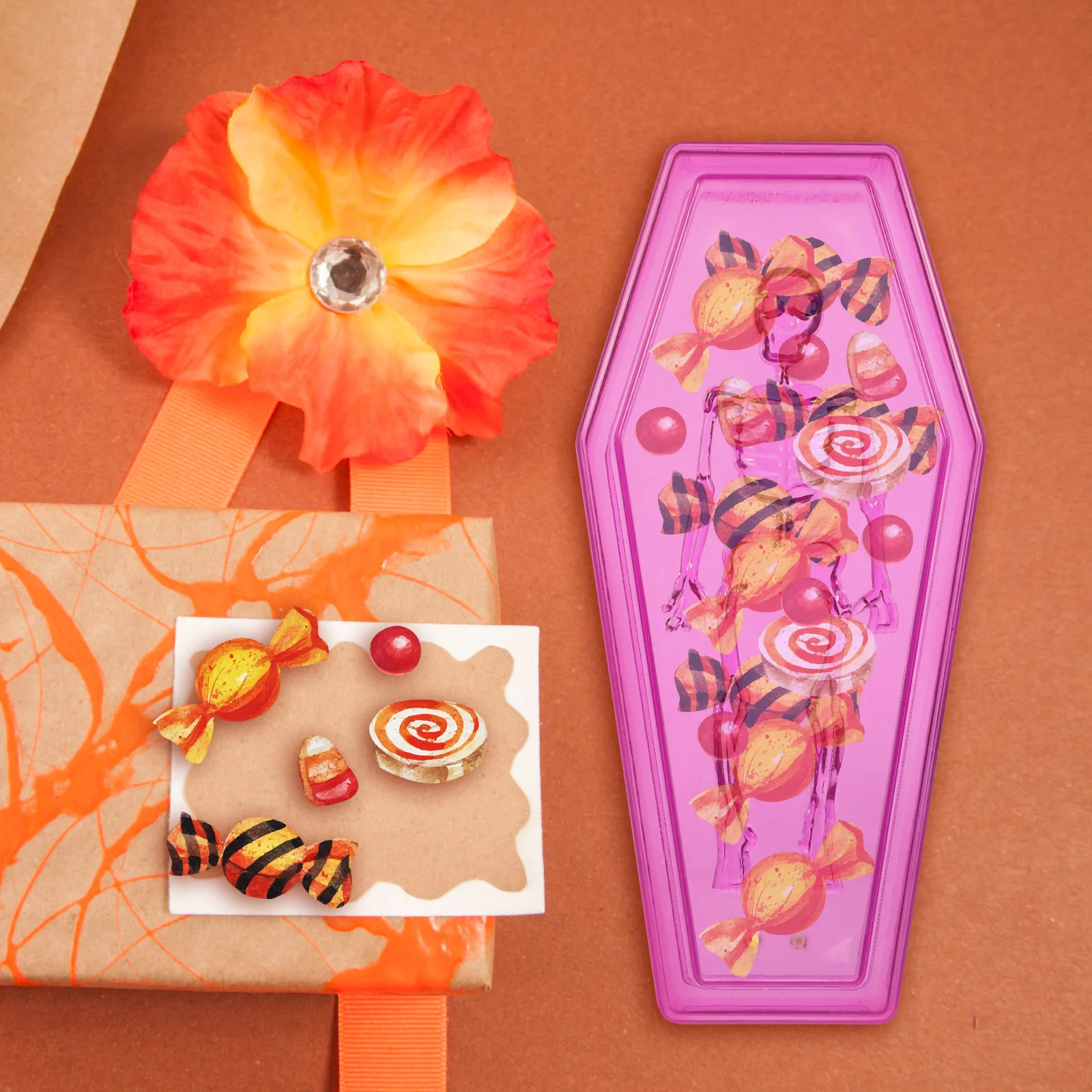 

Creative Candy Box Coffin Shape Storage Container For Treats Home Party Decor Halloween Gift Case Desktop Candy Holder Snack Box