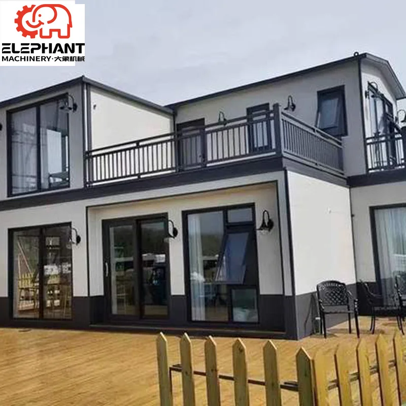 Luxury Modern Design Modular Hotel Prefab Villa Home Fast Installation Light Steel Structure Prefabricated House Villa 4 Bedroom