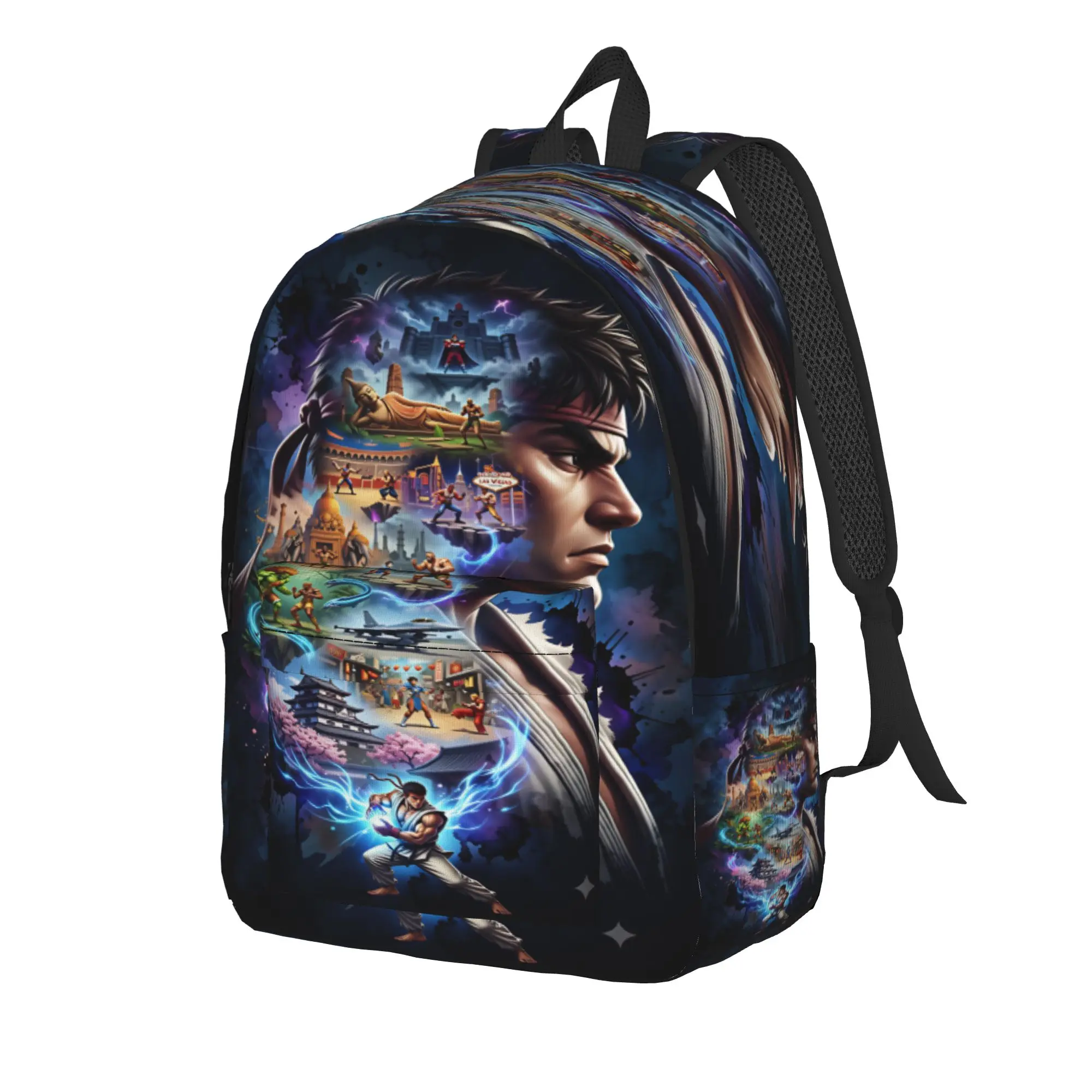 Street Fighter 6   Backpack  College Backpacks Student Pretty School Bags High Quality Large Rucksack