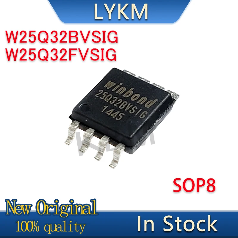 10/PCS New Original W25Q32BVSIG 25Q32BVSIG W25Q32FVSIG W25Q32FVSSIG 25Q32FVSIG W25Q32 SOP8 chip In Stock