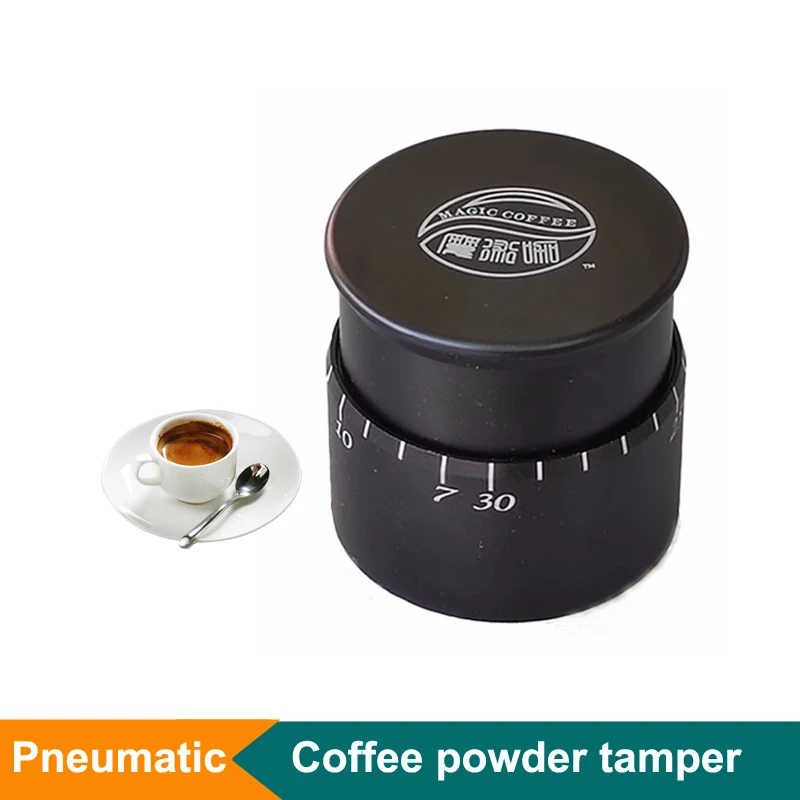 Mini Portable 58mm Coffee Hammer Distributor Tools Coffee Tamper Espresso Accessories Pneumatic Coffee Powder Press Machine