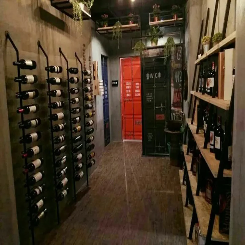 Wrought Iron Container Door Retro Old Restaurant KTV Decorative American Creative Loft Industrial Style Metal Door for Home