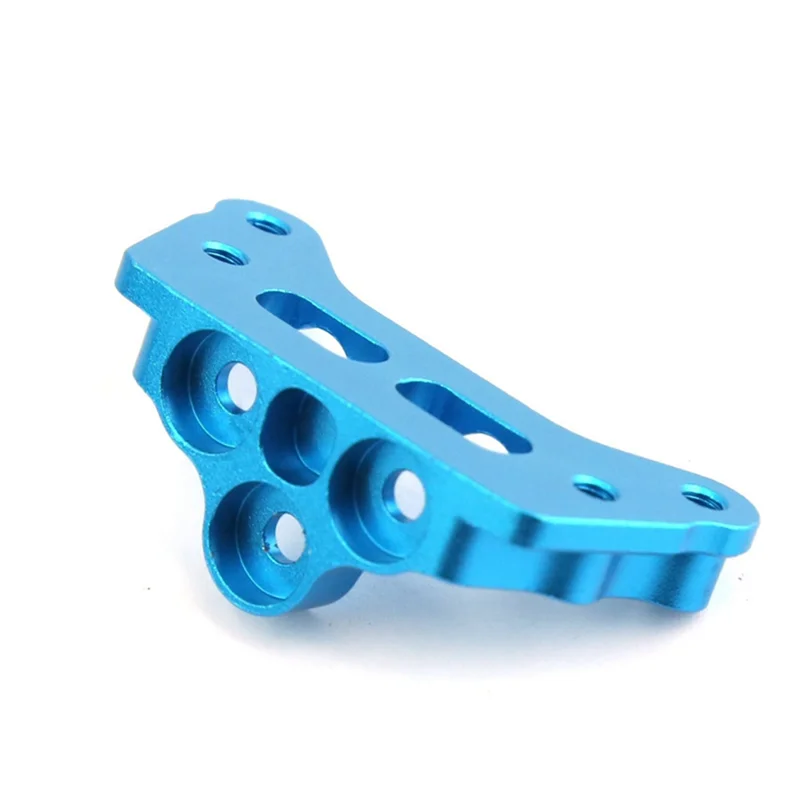 DELAM-1 Uds marco de escalada amortiguador inferior Metal azul para vehículo todoterreno Tamiya 1/10 accesorios de aleación de carretera mejorados