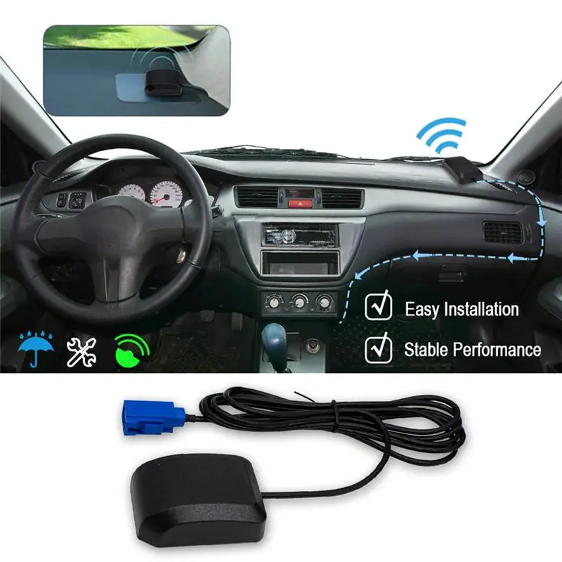 M45K-Universal 2Pcs GPS Antenna For Car Vehicle For SMA/FAKRA-C Waterproof Connector GPS Receiver