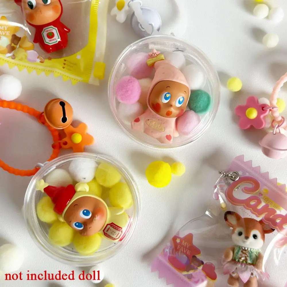 

Thicken Transparent PVC Storage Case Mystery Box Clear Mini Storage Pouch For Cartoon Doll Toys Protector Bag Keychain Gifts