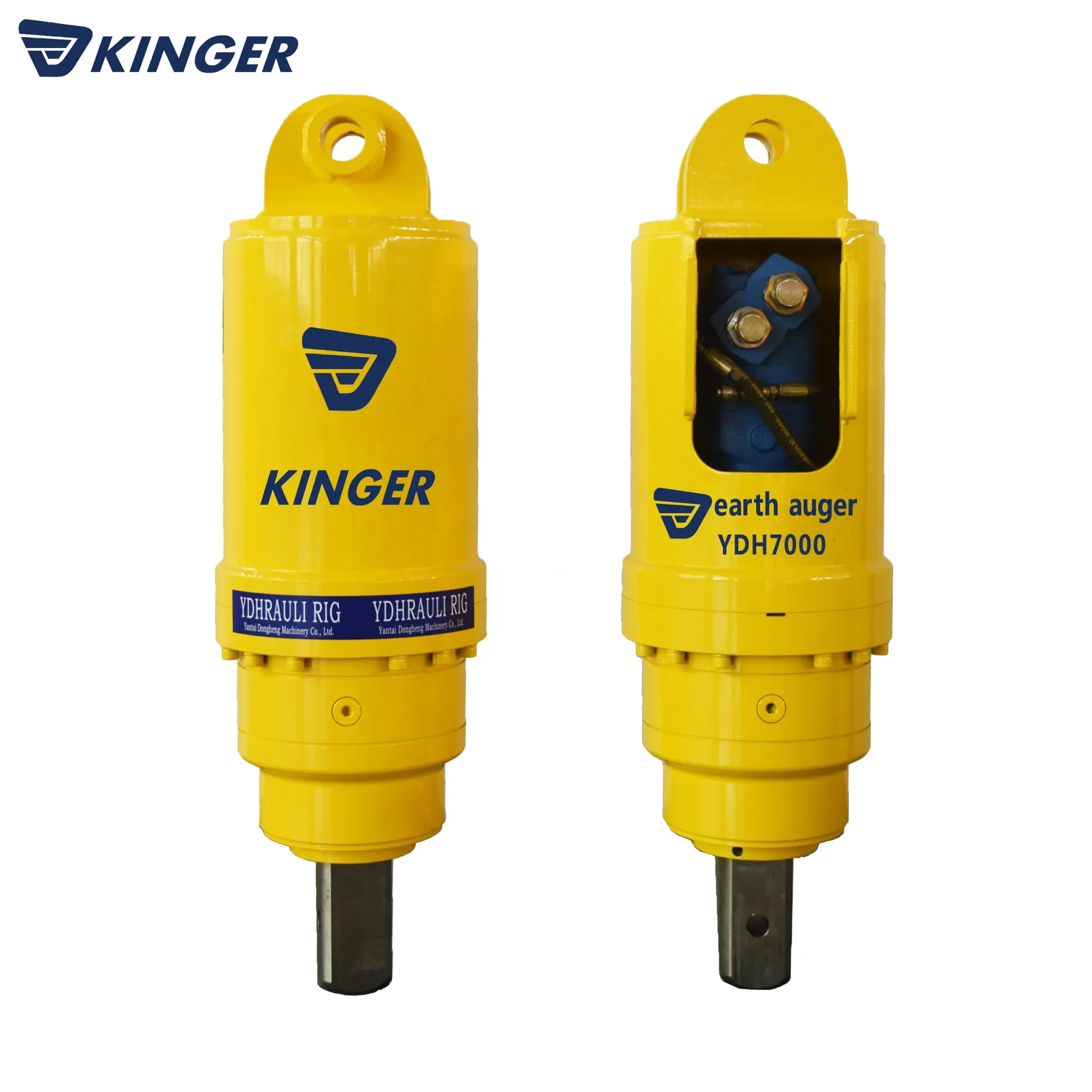 KINGER auger drilling machine,auger flight,hydraulic earth drill attachment