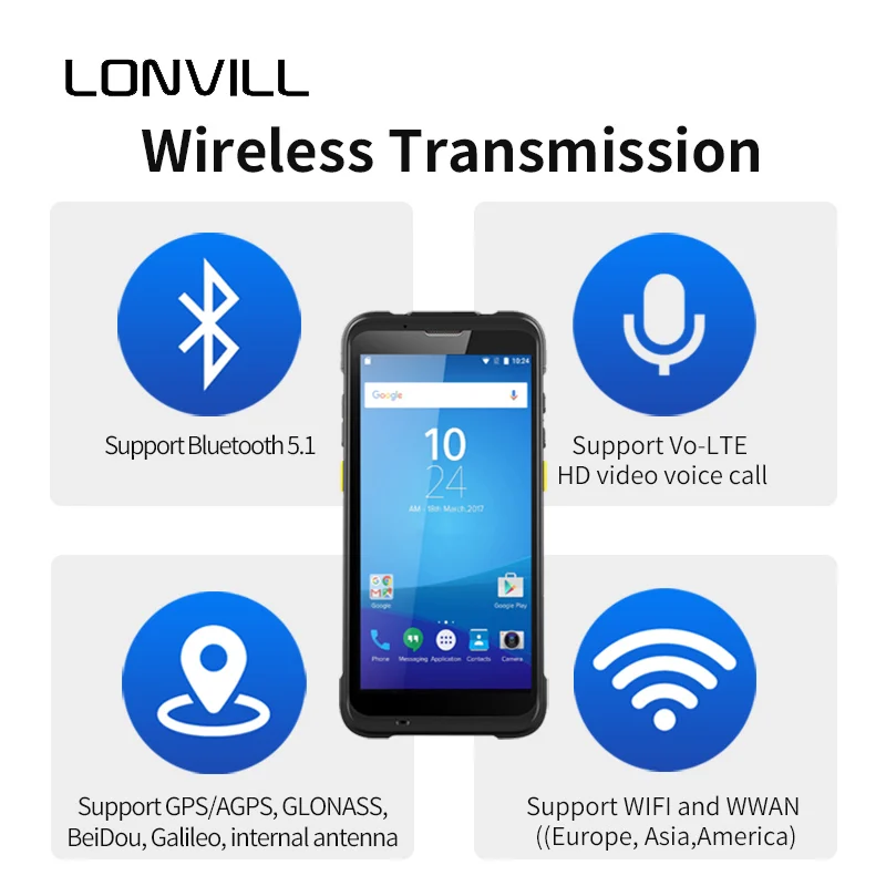 Mobile Computer 4G LTE ATEX explosion-proof 4G Cell Phone Android PDA Rugged PC OEM