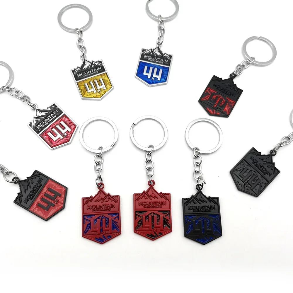 Metal Car Key Rings Keychain Auto Key Chains Pendent for Jeep 4X4 Wrangler Tj Jk Jl Grand Cherokee Commander Renegade Liberty