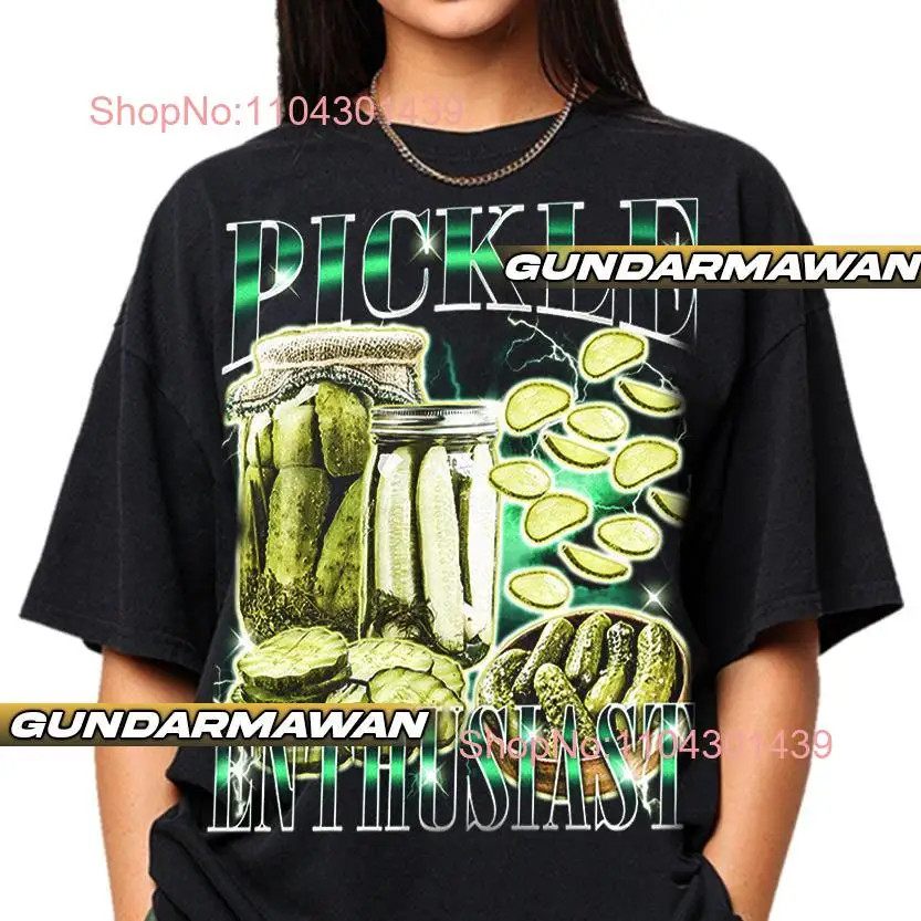 Limited Pickle Enthusiast Vintage T Shirt For Woman and Man Funny Meme long or short sleeves