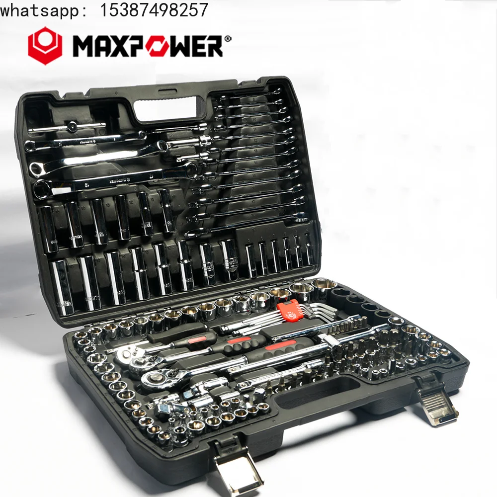 For Maxpower Workshop 150 Pieces Car Repair Tool Set Socket Wrench Mechanic Kit