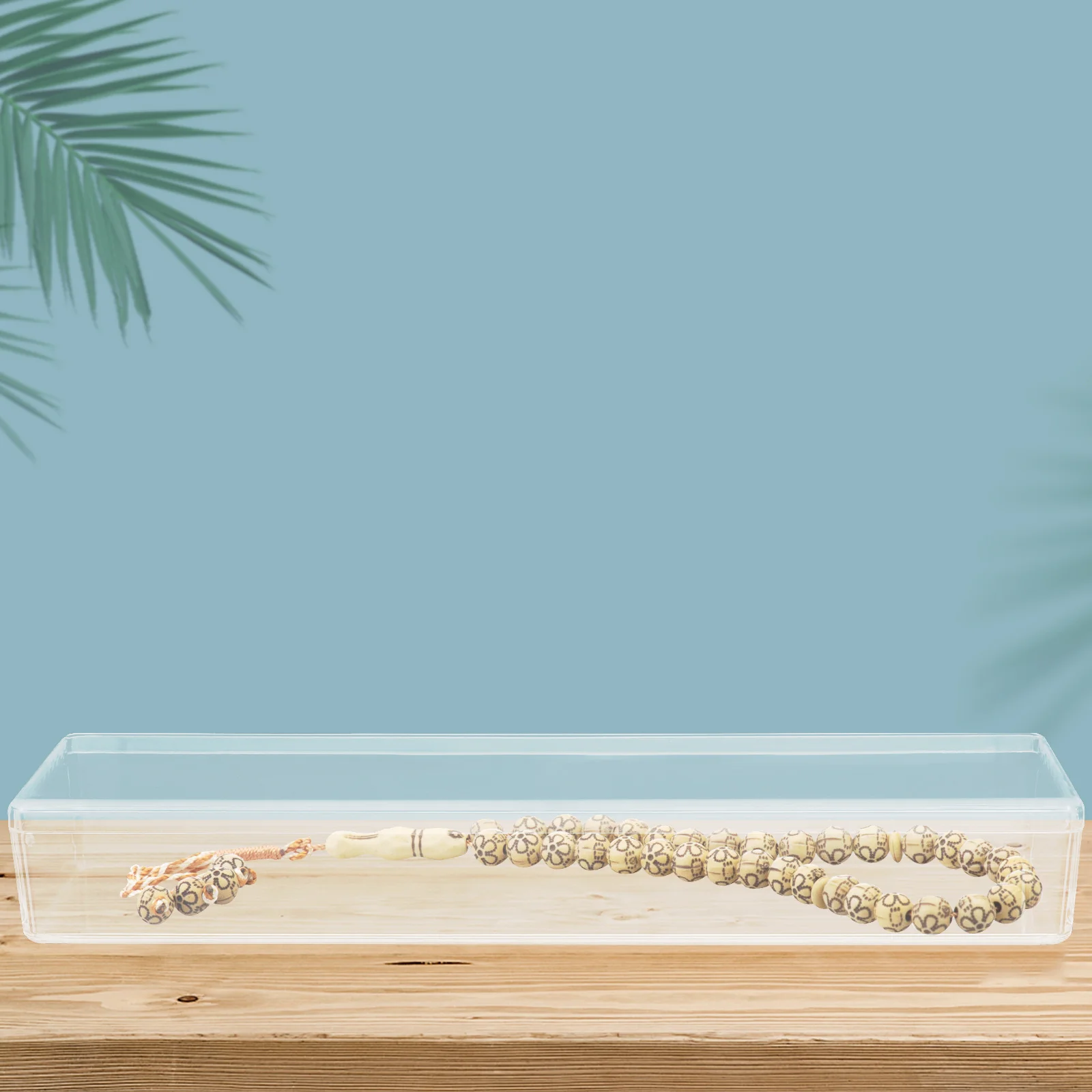 

Акриловая прозрачная коробка для хранения ювелирных изделий, прямоугольный прочный чехол-органайзер, портативный дисплей для ювелирных изделий для ожерелья, серег, колец