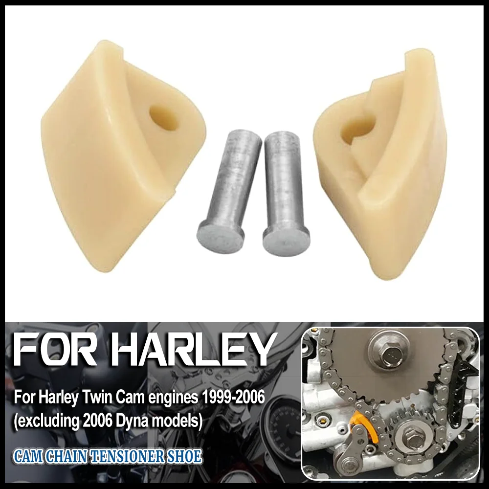 Cam Chain Tensioner Shoe/Pad Kit with Pin For 1999-2006 Harley Big Twin Cam 88 Road Glide Road King Heritage