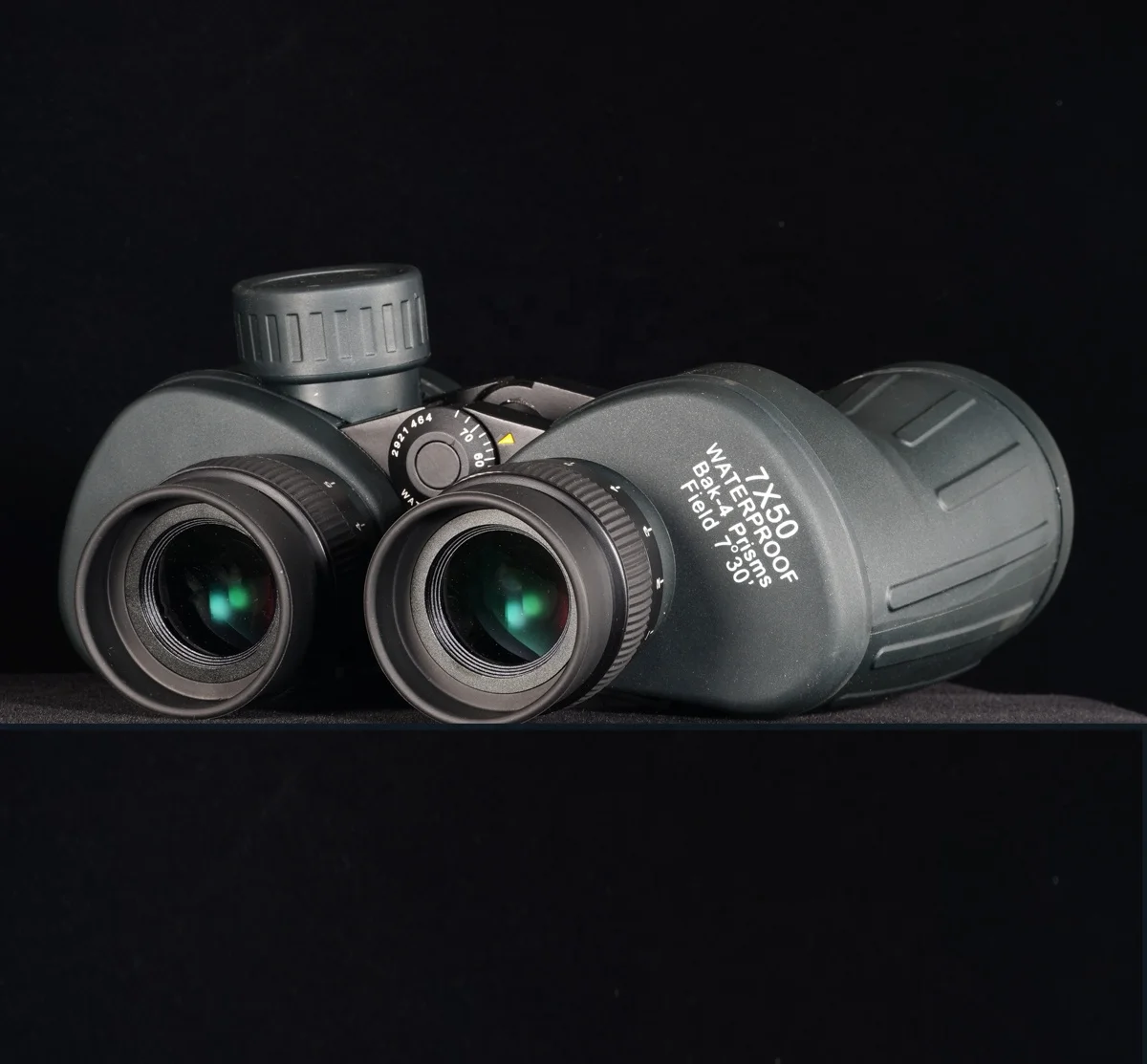Binocular táctico marino de 7x50MM con brújula, mirones y retícula, carcasa de aleación de magnesio impermeable llena de nitrógeno