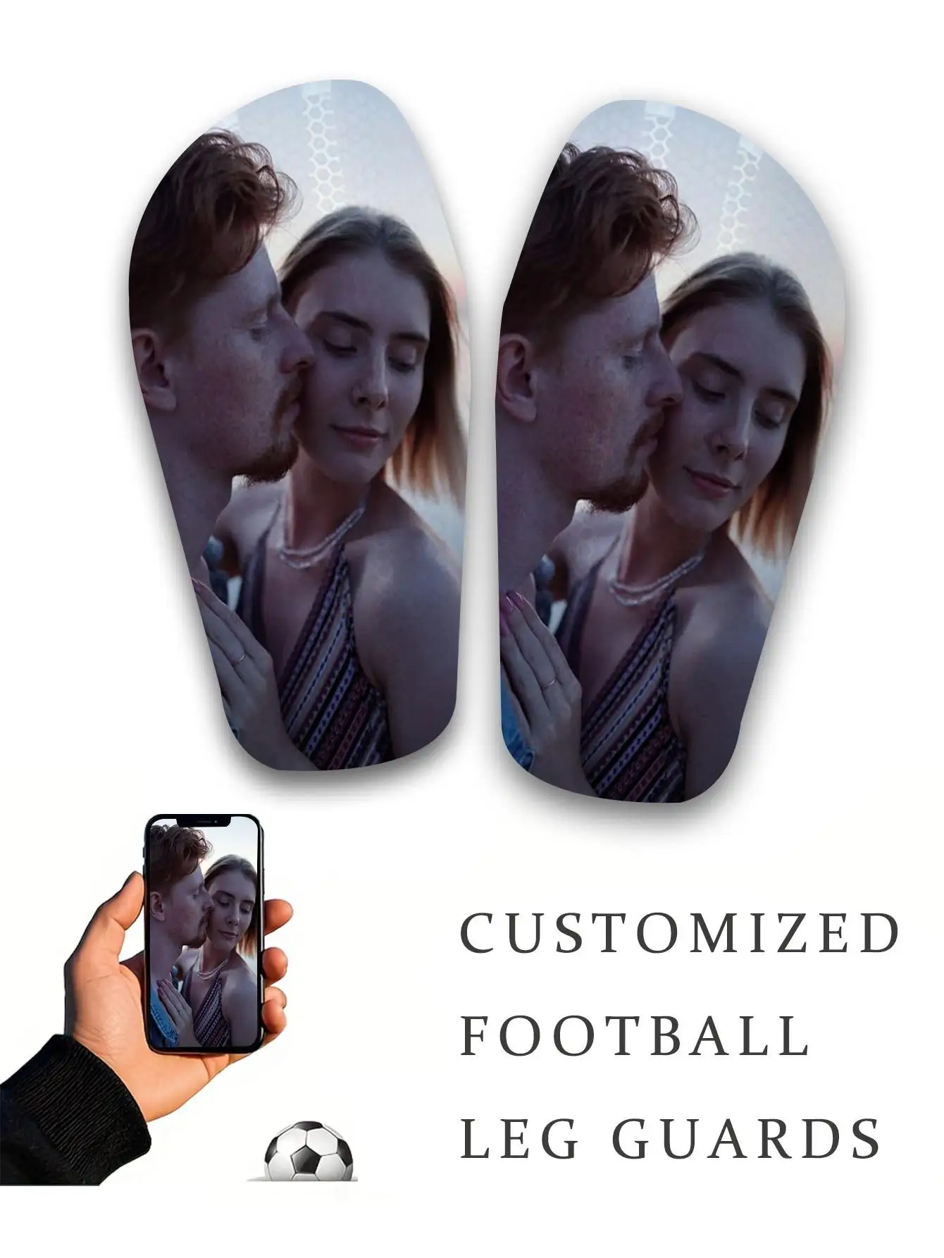 1 Pair Personalized Photo Shin Guards: Pe Lightweight Sturdy Panels + Eva Shock-Absorbing Pads, Soft on Skin image 6